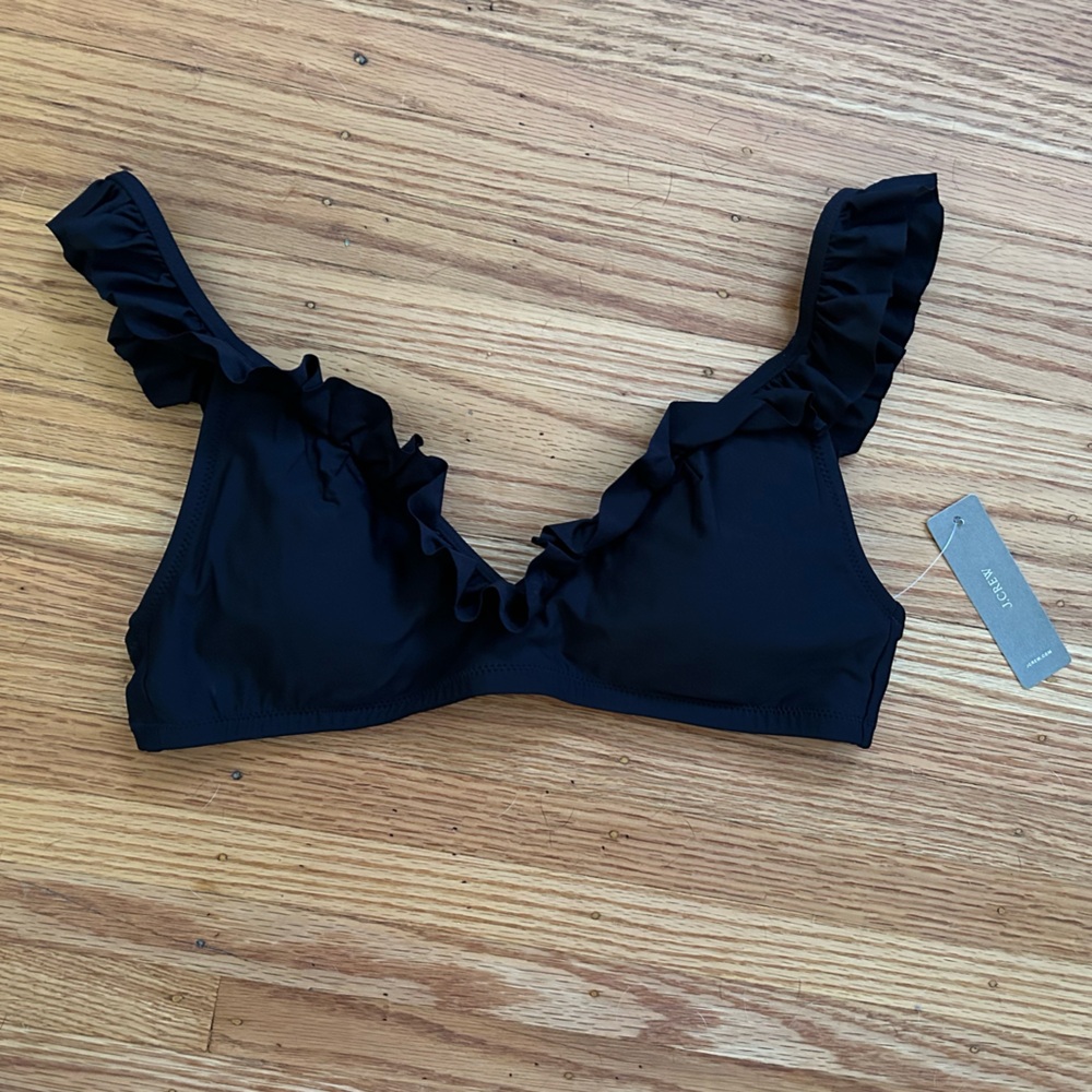 J. Crew NWT Ruffle bikini top